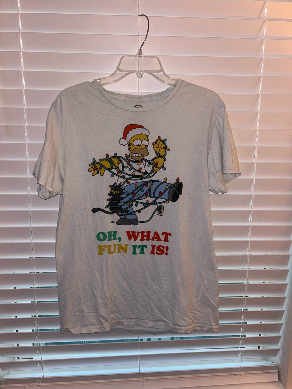Homer Simpson Holiday Graphic Tee - White